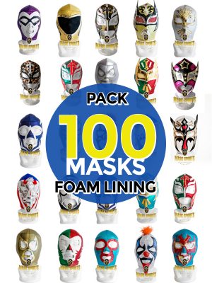 Wholesale Foam lining pack of 100 lucha libre assorted masks