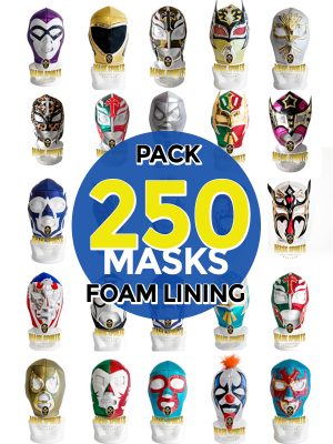 Wholesale Foam lining pack of 250 lucha libre assorted masks