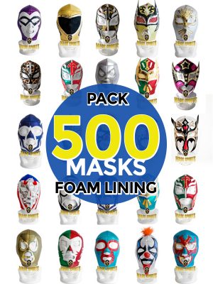 Wholesale Foam lining pack of 500 lucha libre assorted masks