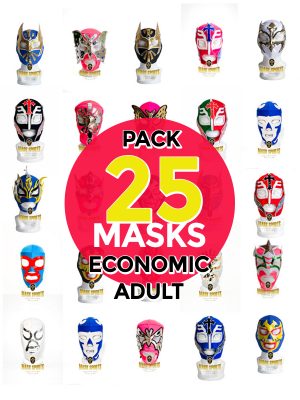 Wholesale Economic Adult pack of 25 lucha libre masks