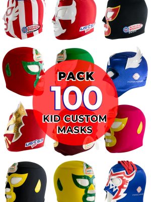 Wholesale 100 custom KID masks with your company's brand