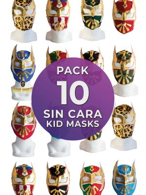 Wholesale SIN CARA Economic Kids pack of 10 lucha libre masks