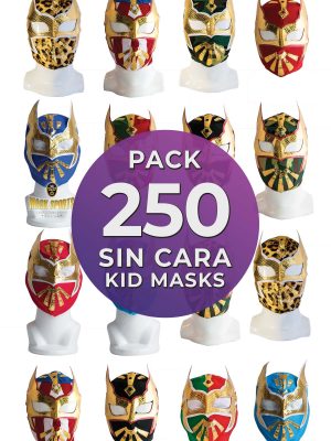 Wholesale SIN CARA Economic Kids pack of 250 lucha libre masks
