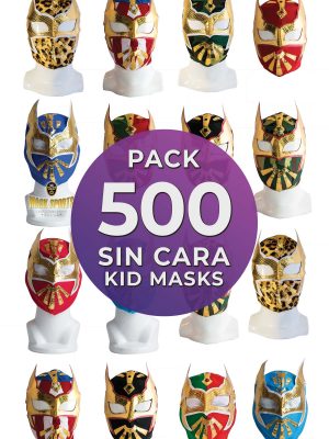 Wholesale SIN CARA Economic Kids pack of 500 lucha libre masks