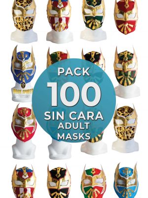 Wholesale SIN CARA Economic Adult pack of 100 lucha libre masks