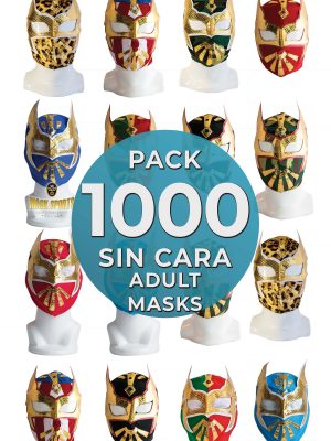 Wholesale SIN CARA Economic Adult pack of 1000 lucha libre masks