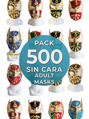 Wholesale SIN CARA Economic Adult pack of 500 lucha libre masks