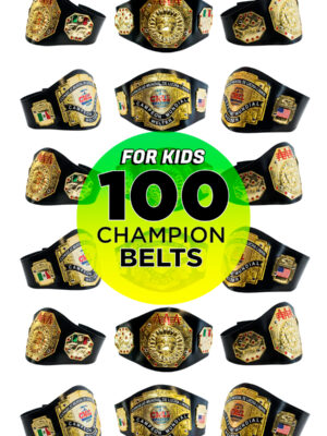 Wholesale pack 100 wrestling Kids Champion Belts
