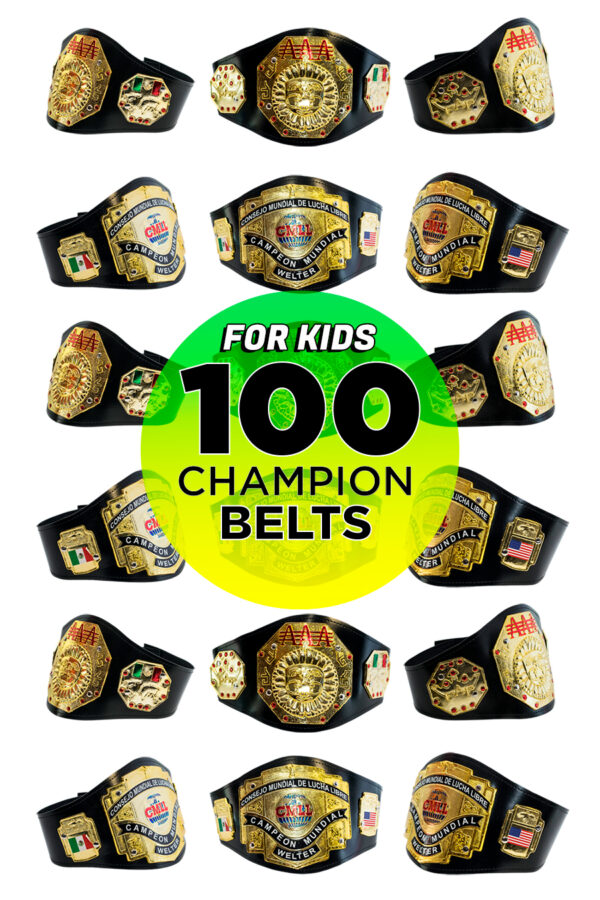 Wholesale-belts-AAA-CMLL-forKids-100-pack