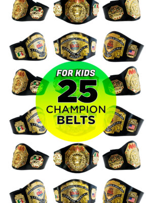Wholesale pack 25 wrestling Kids Champion Belts