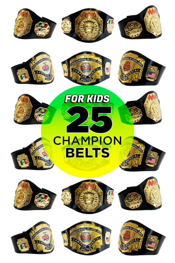 Wholesale-belts-AAA-CMLL-forKids-25-pack