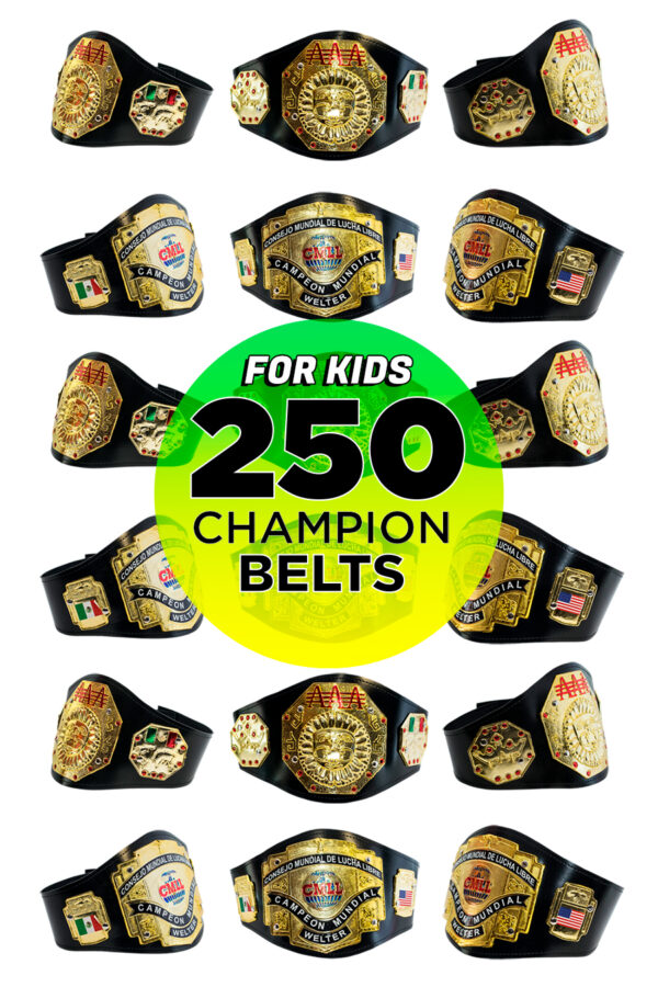 Wholesale-belts-AAA-CMLL-forKids-250-pack