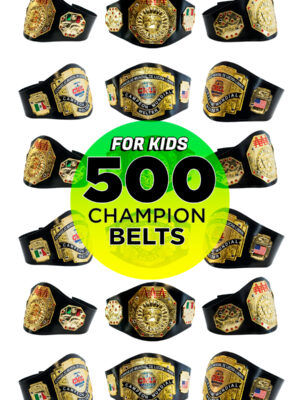 Wholesale pack 500 wrestling Kids Champion Belts